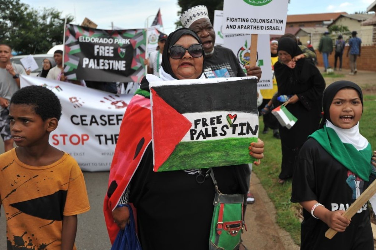 Free Palestine March In Eldorado Park In South Africa