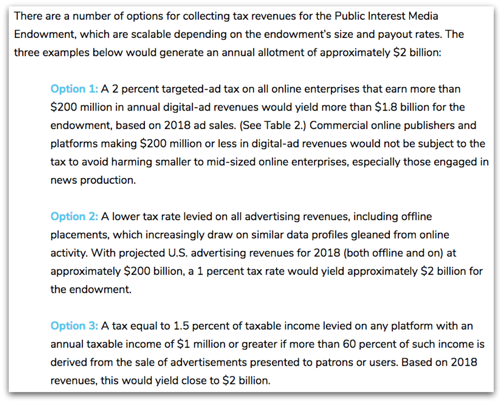 free press endowment options
