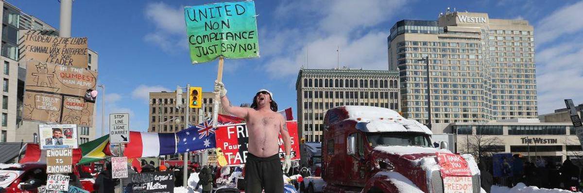 "Freedom Convoy" in Ottawa 2022