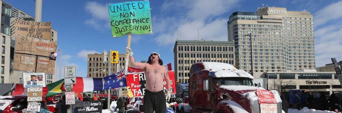 "Freedom Convoy" in Ottawa 2022
