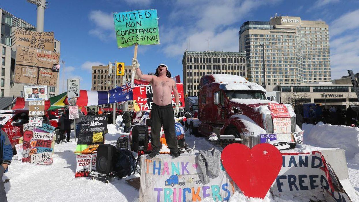 "Freedom Convoy" in Ottawa 2022