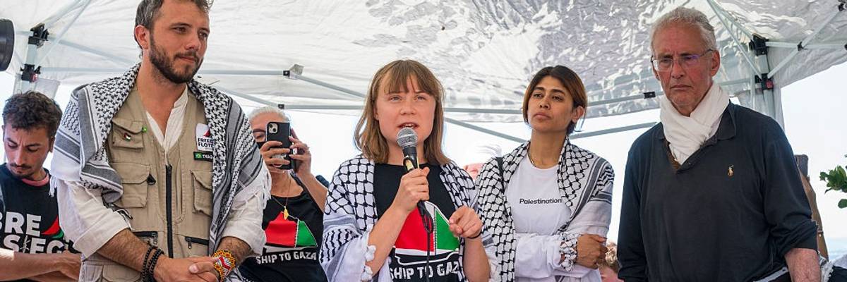 'Freedom Flotilla' And Greta Thunberg Prepare To Depart Italy For Gaza