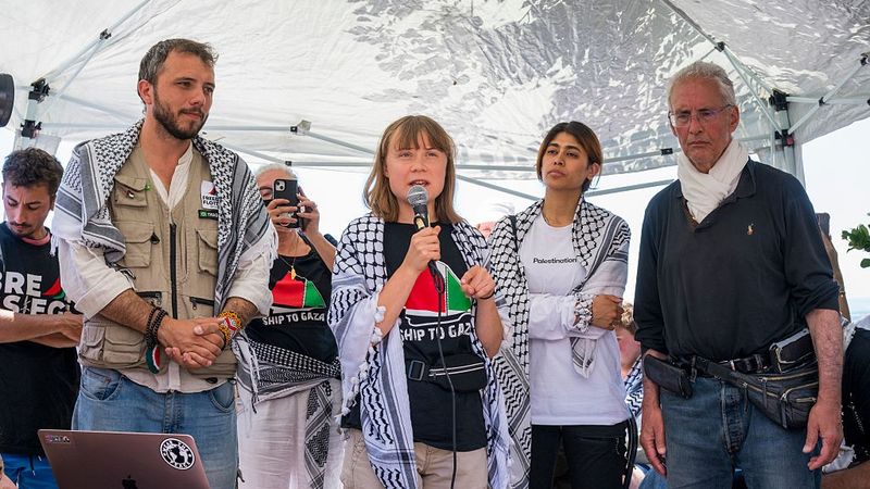 'Freedom Flotilla' And Greta Thunberg Prepare To Depart Italy For Gaza