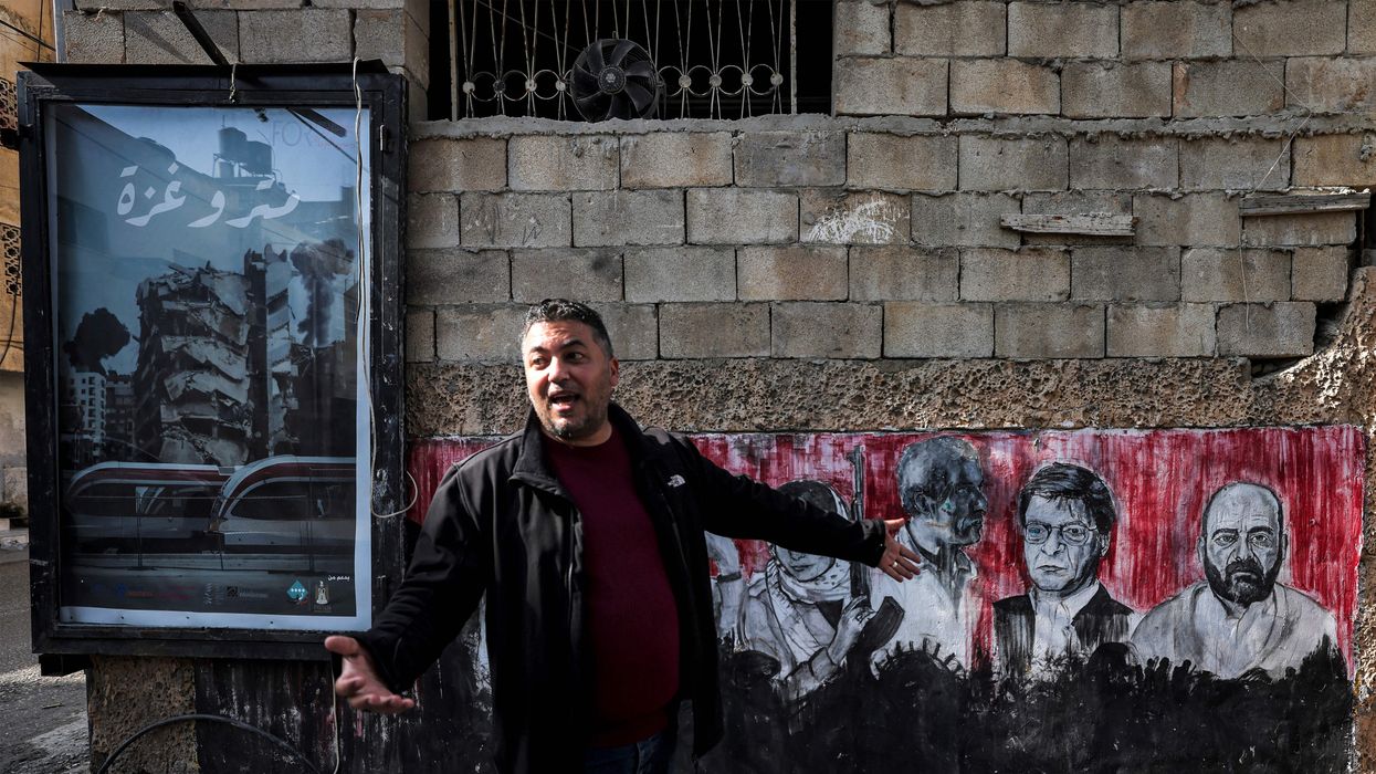 Freedom Theatre producer Mustafa Sheta outside the playhouse