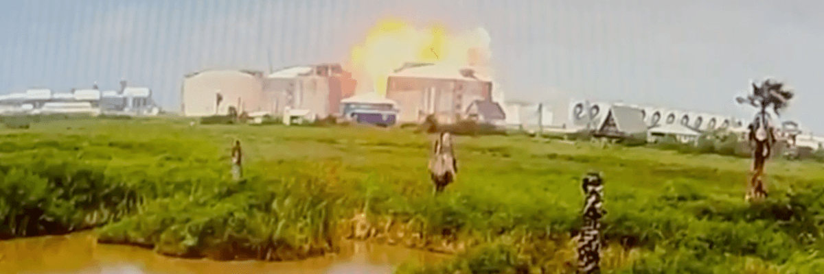 Freeport LNG explosion is captured on surveillance footage