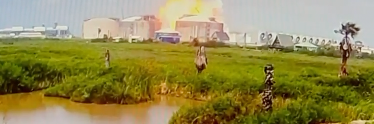 Freeport LNG explosion is captured on surveillance footage