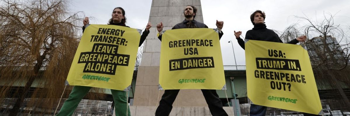 French activists support Greenpeace USA