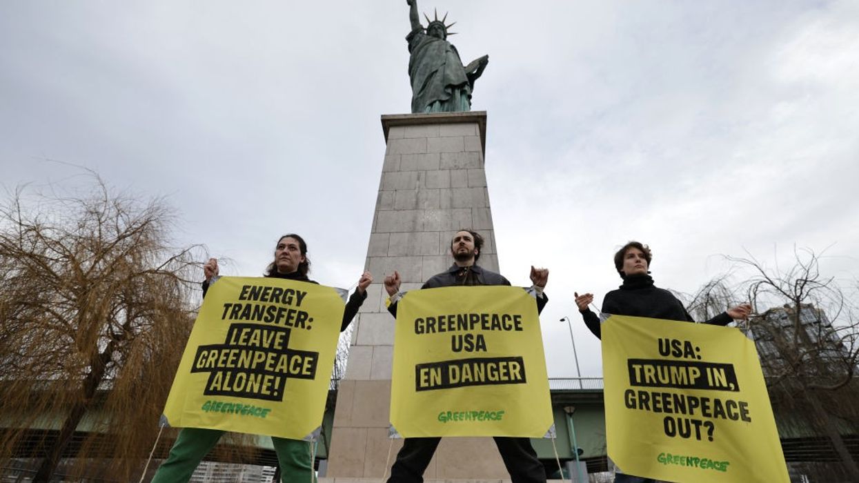 French activists support Greenpeace USA