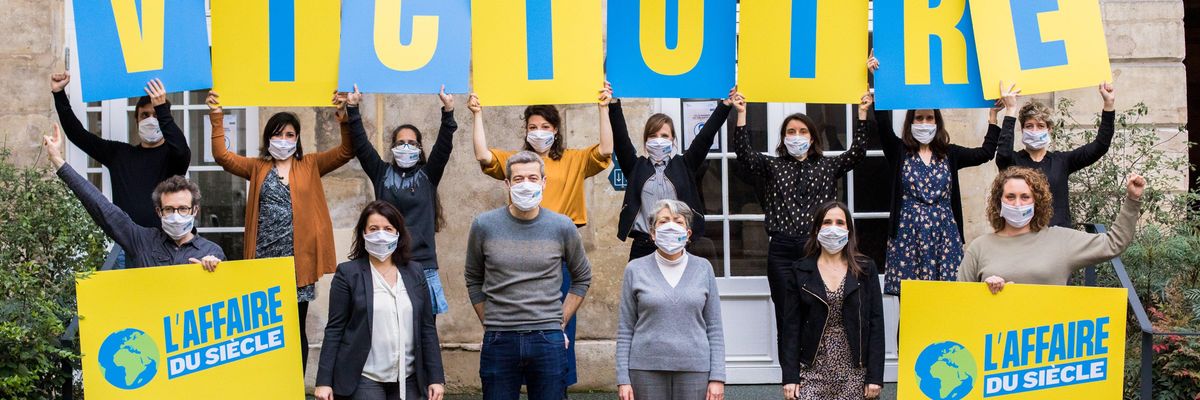French climate activists