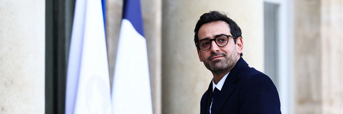 French Foreign Minister Stéphane Séjourné