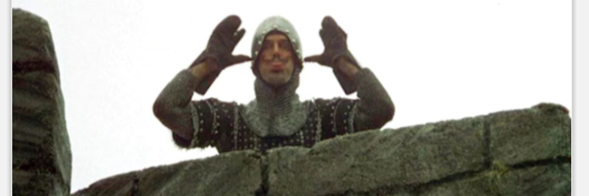 French knight taunts Monty Python's Knights of the Round Table