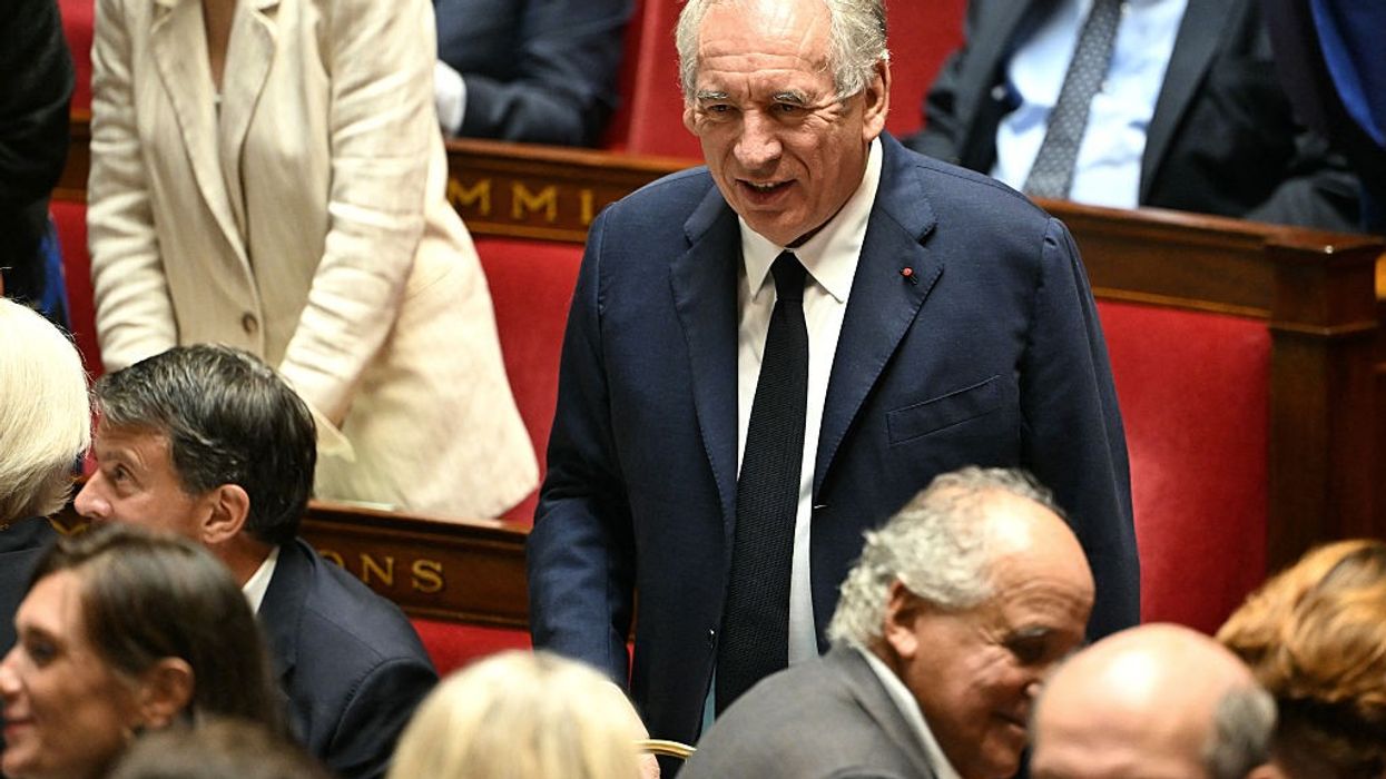 French PM Francois Bayrou before no-confidence vote.
