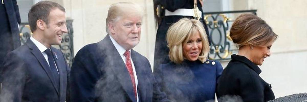 Trump a No-Show at Peace Forum as Nations Rebuke Nationalism