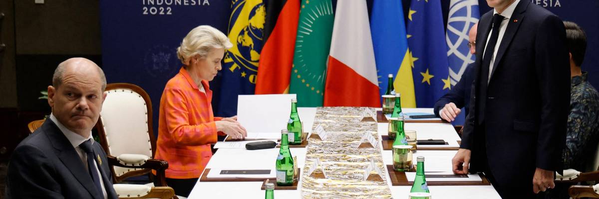 French President Emmanuel Macron and other leaders meet in Bali