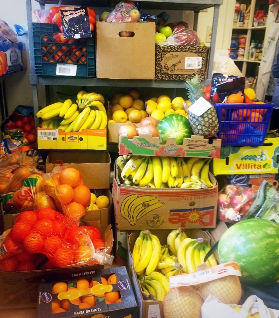 Fresh fruit is a favorite among guests. This stock of donated fruit will last about one day, according to volunteers. (Photo: Rose Lambert-Sluder)