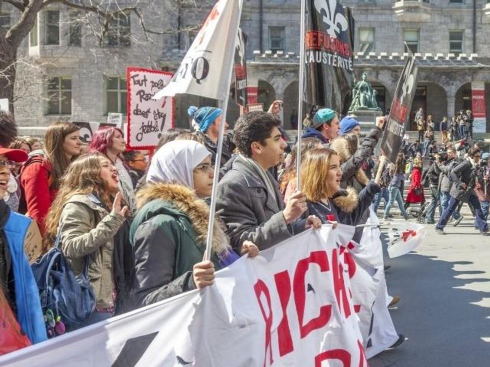 Front of the march (AJ Korkidakis)