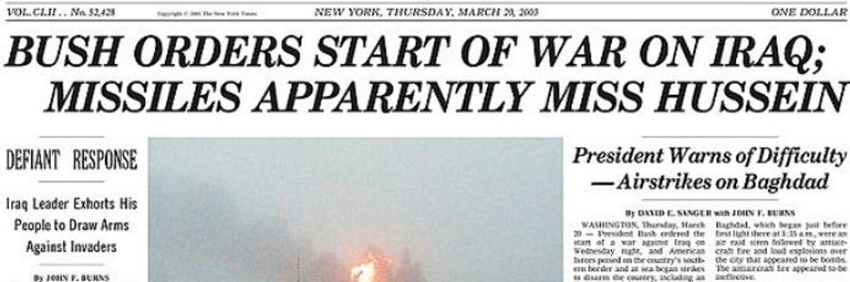 On Seeing America's Whole Wars: A Memo to the Publisher of the New York Times