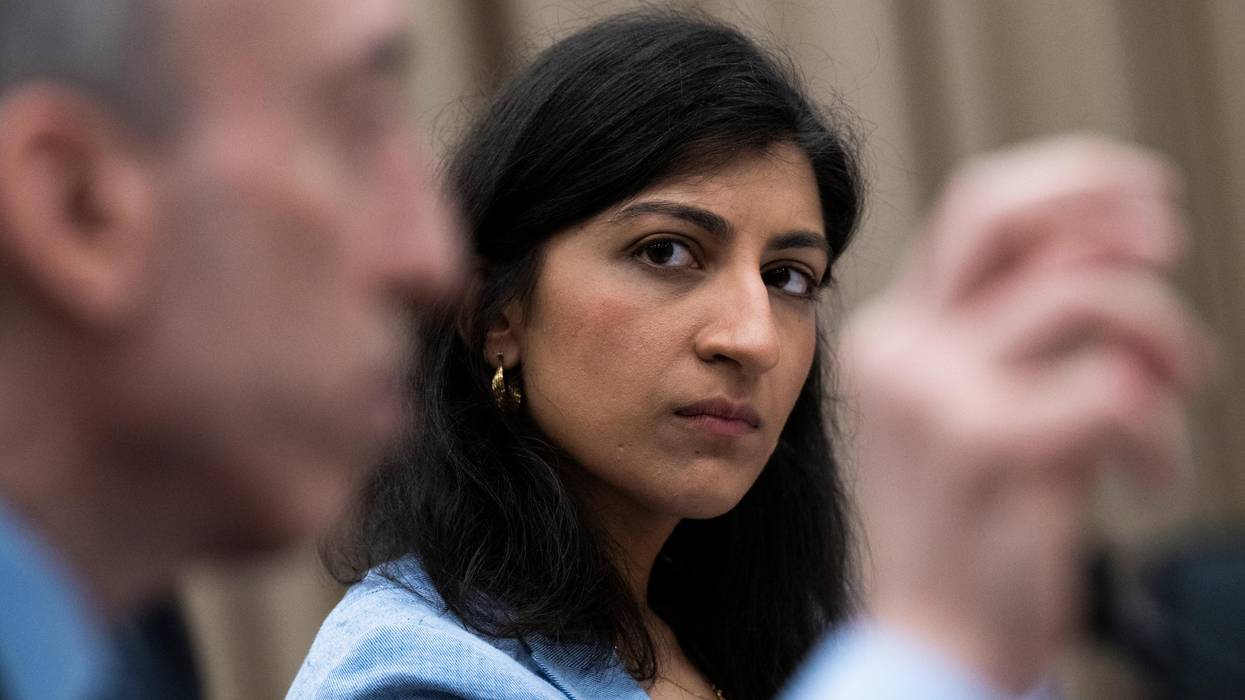 FTC Chair Lina Khan is pictured during a House hearing