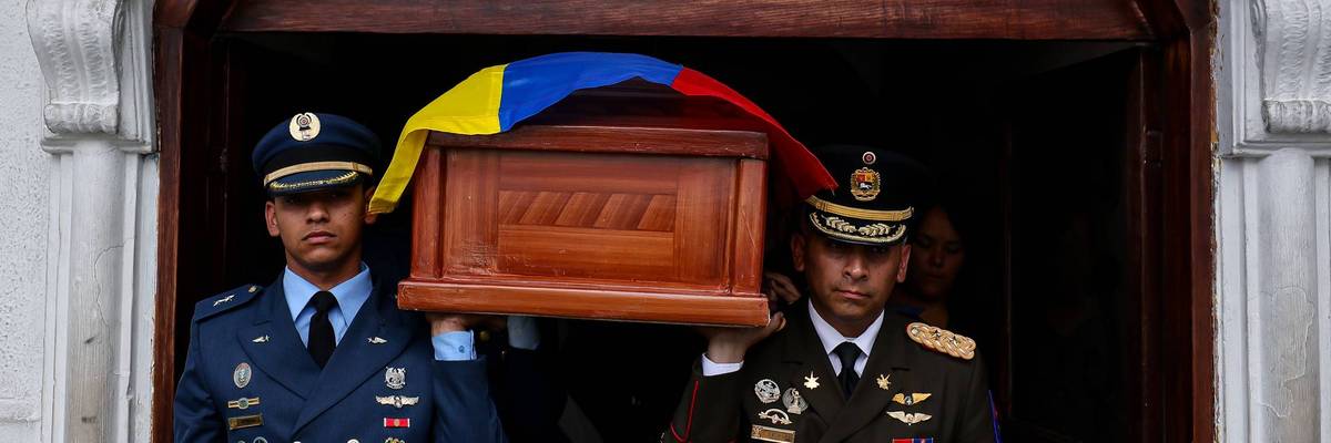 Funeral For A Venezuelan Soldier Killed During Bombing To Capture Nicolas Maduro