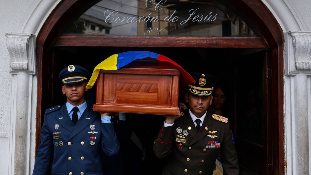 Funeral For A Venezuelan Soldier Killed During Bombing To Capture Nicolas Maduro