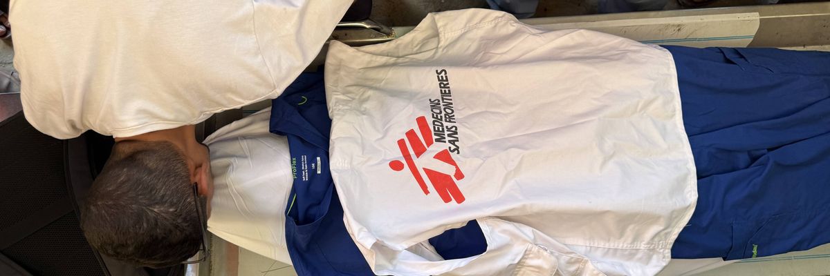 Funeral of Dr. Hussein Najjar of Doctors Without Borders