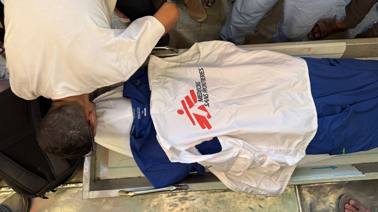 Funeral of Dr. Hussein Najjar of Doctors Without Borders