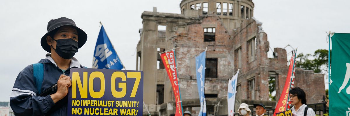 G7 Hiroshima protest