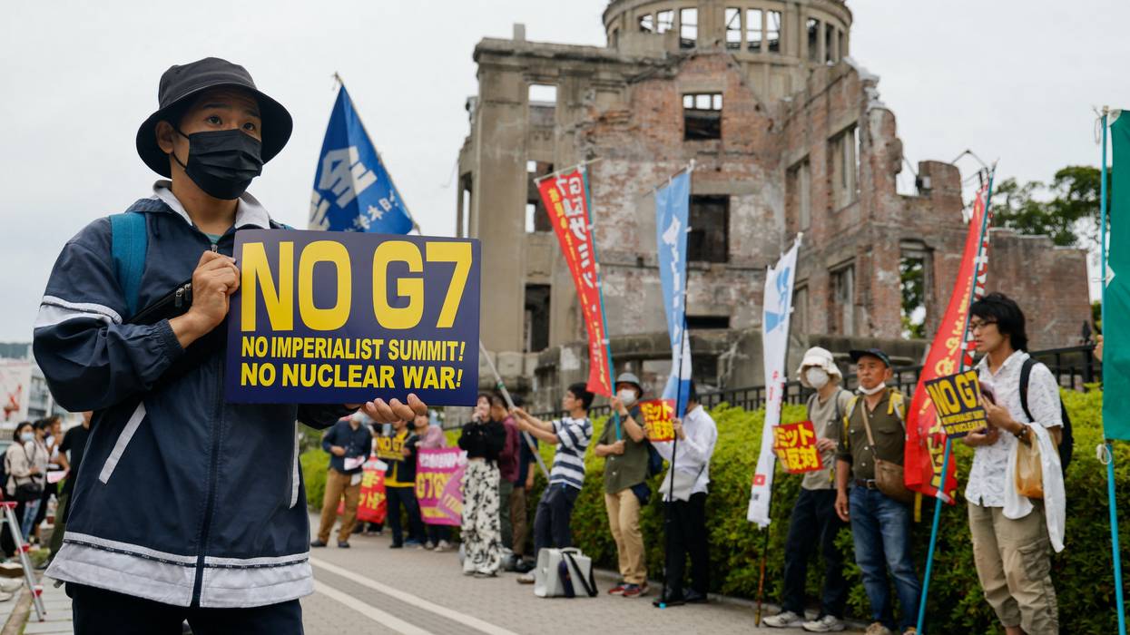 G7 Hiroshima protest