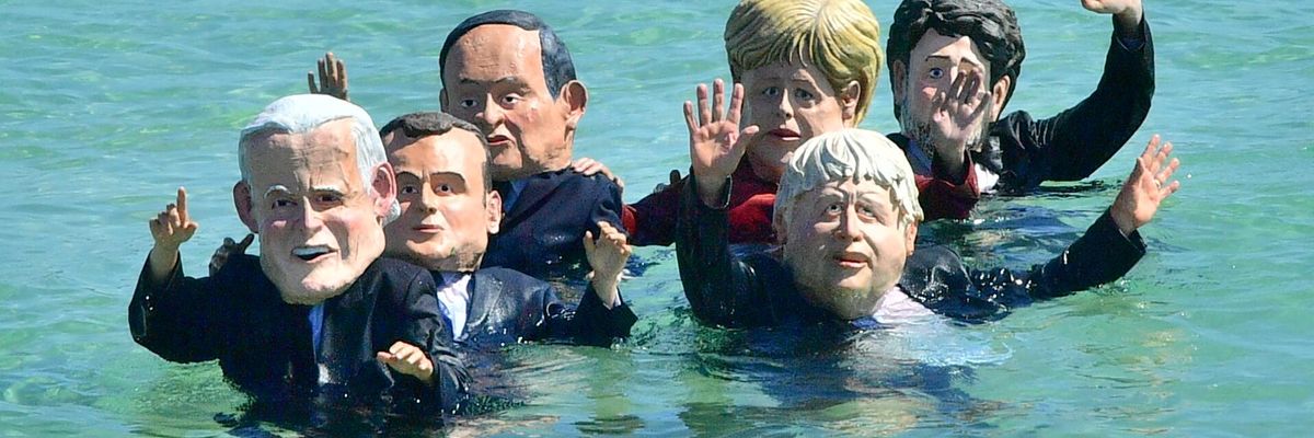 G7 leaders drowning
