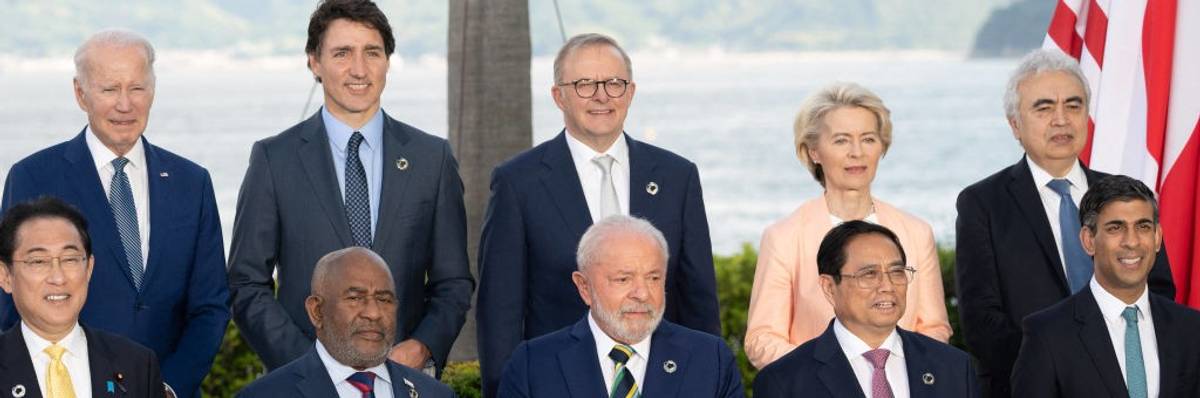 G7 leaders in Hiroshima, Japan on May 20, 2023