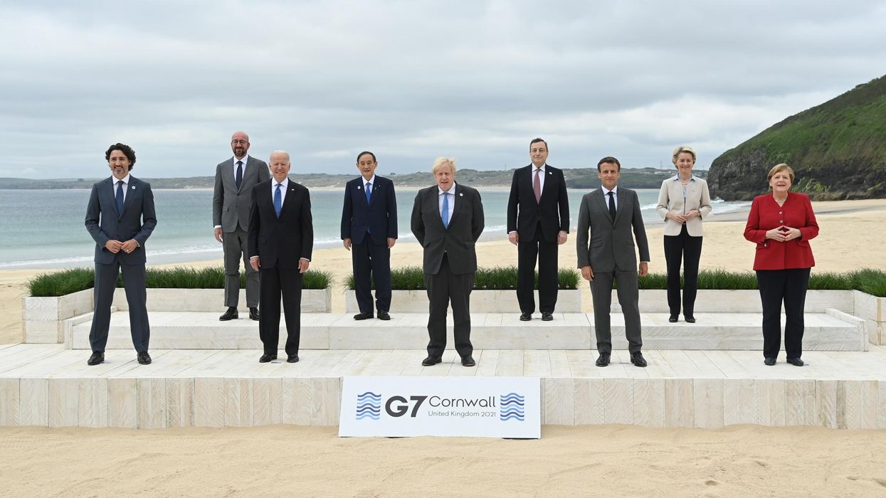 G7 Leaders in this family photo from Cornwall.