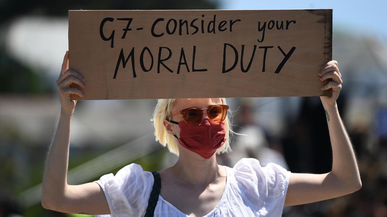 G7 Protesters target richest nations over moral crisis of climate and vaccines