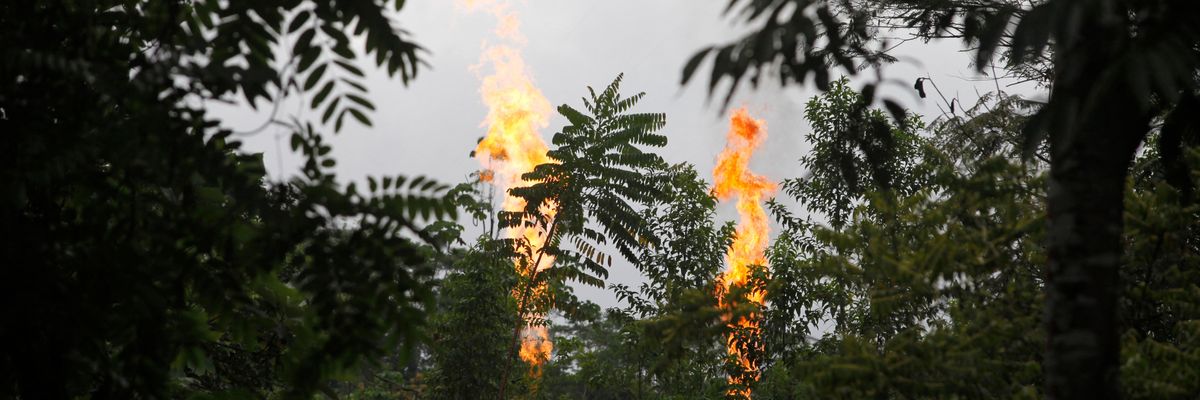 Gas flares Ecuador