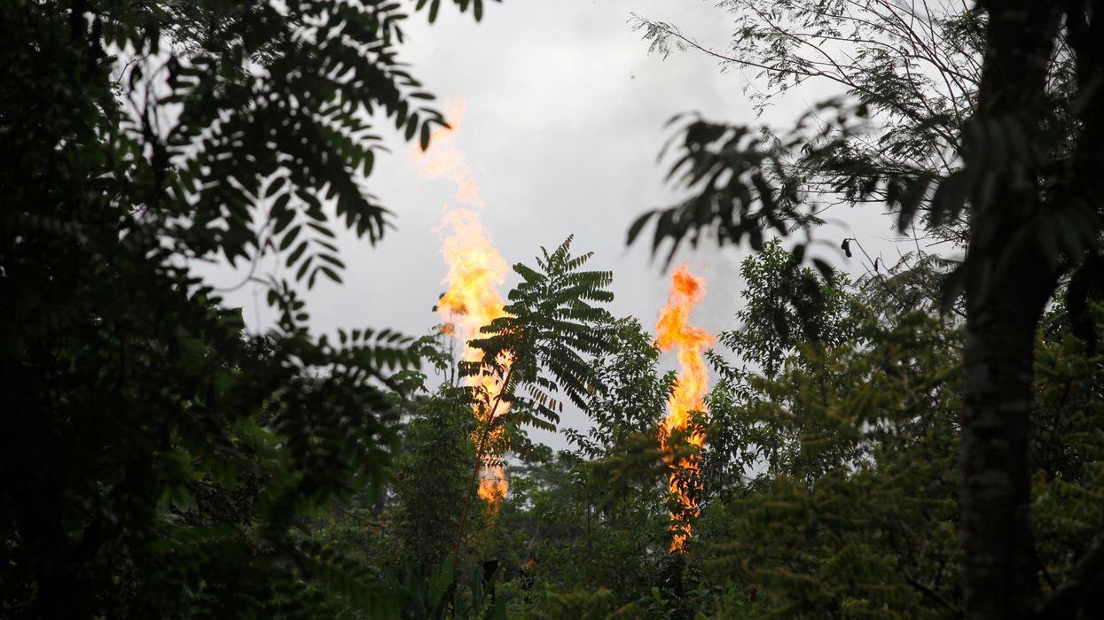 Gas flares Ecuador