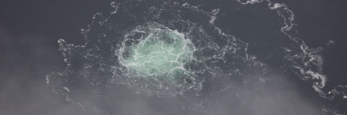 Gas leaks from the Nord Stream gas pipeline system