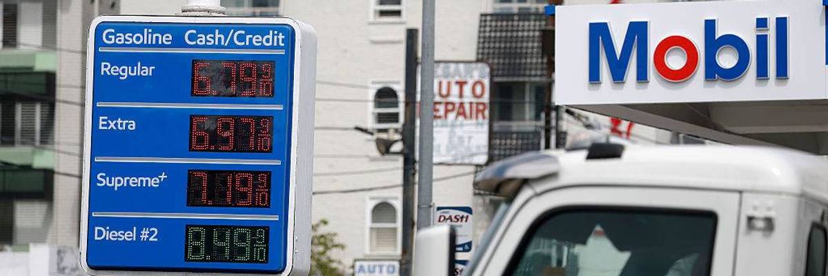 As US Drivers Suffer High Gas Prices, Big Oil Celebrates and Plans Big Payouts for Shareholders