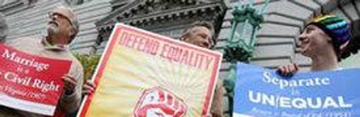 Same-Sex Couples Challenge Defense of Marriage Act