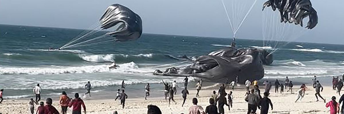 Gaza aid airdrop