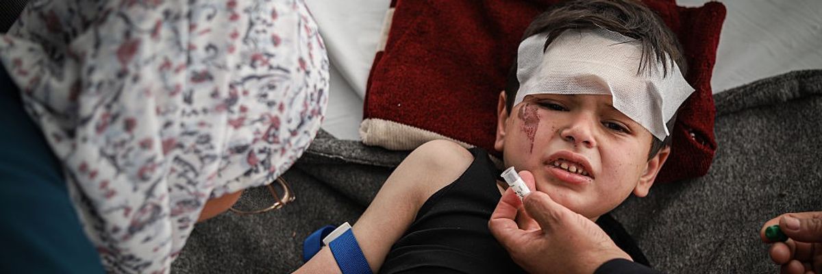 Gaza child survives deadly Israeli Strike, loses father and five siblings