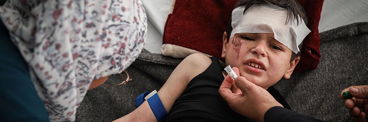 Gaza child survives deadly Israeli Strike, loses father and five siblings