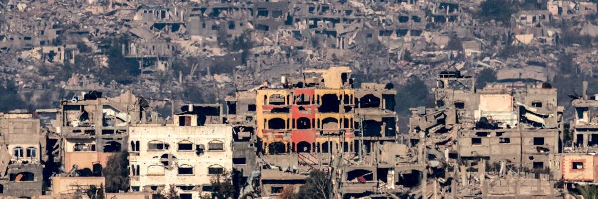 Gaza destroyed by Israeli warplanes and bombings