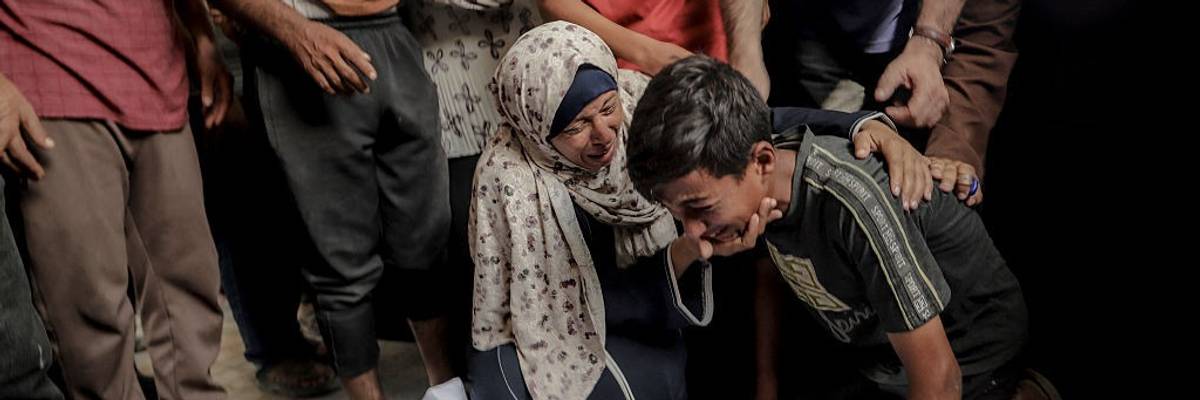 Gaza families mourn airstrike victims
