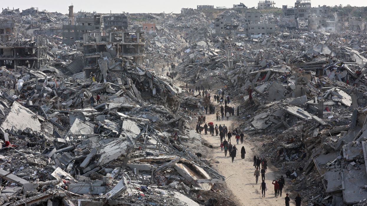 Gaza in ruins.