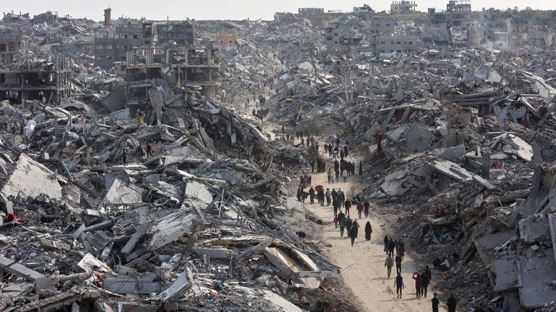 Gaza in ruins.