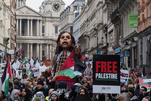 Gaza march in London