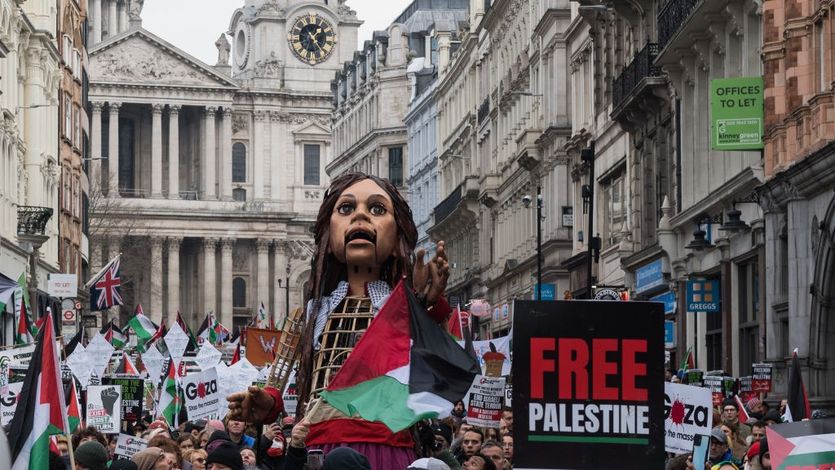 Gaza march in London