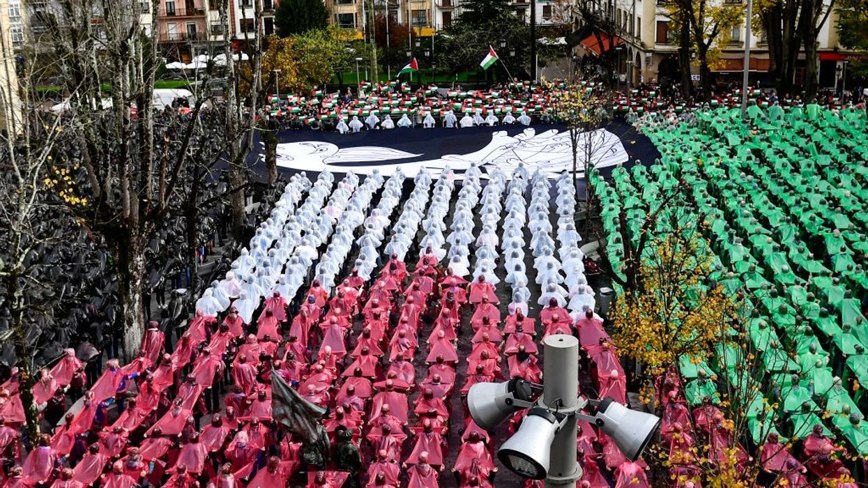 Gaza solidarity protest in Gernica.