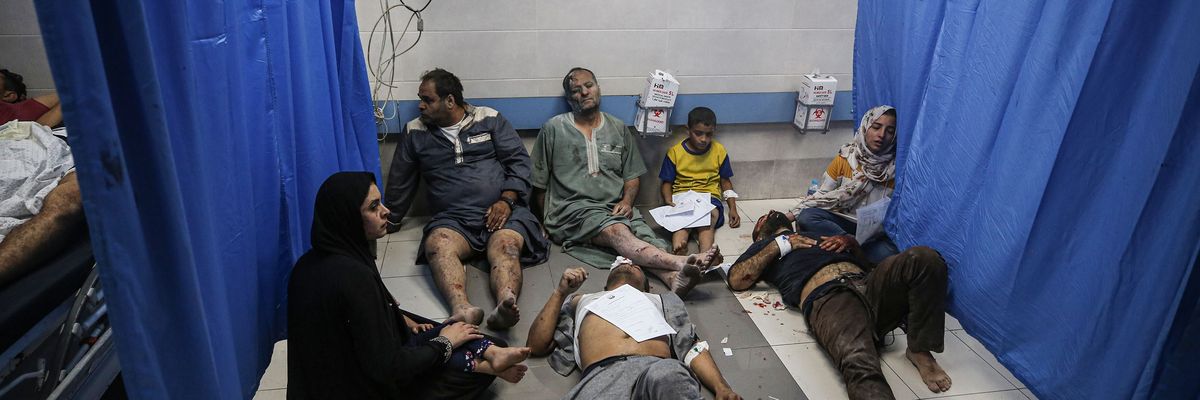 Gazans in hospital