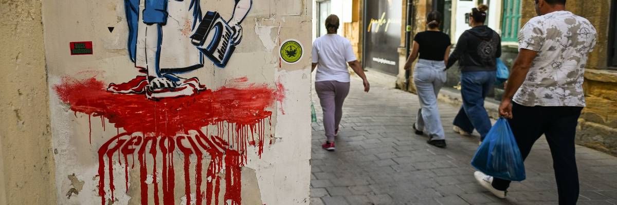 "Genocide" in blood, being clean away with soap