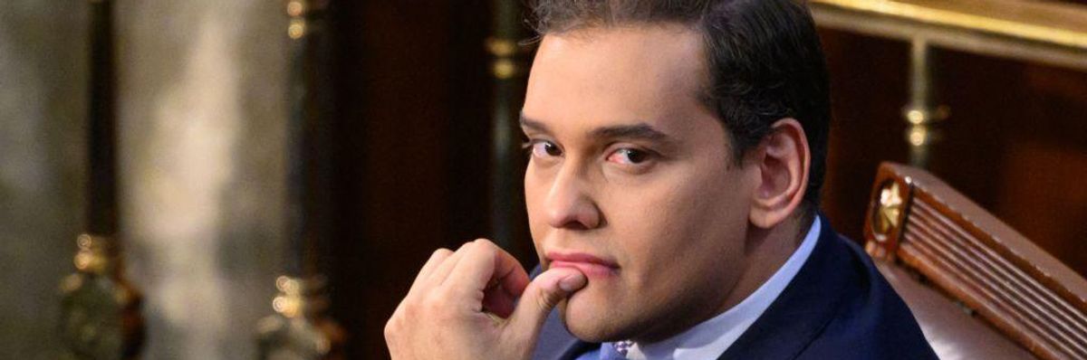 George Santos sitting in U.S. House chamber